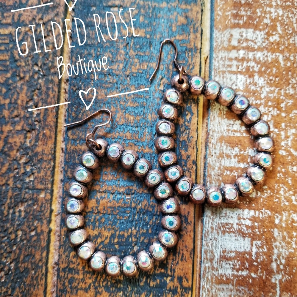 Rhinestone earrings